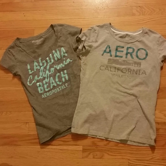 2 aeropostale tee's