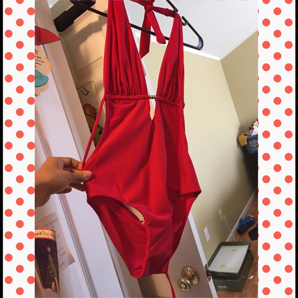 Red Monokini Swimwear, size S