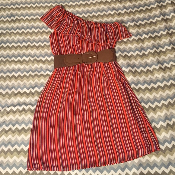 🎉One Shoulder Bisou Bisou Dress