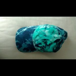 Blue tie die hat