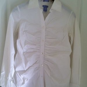 Gap Maternity Cotton White Button Down