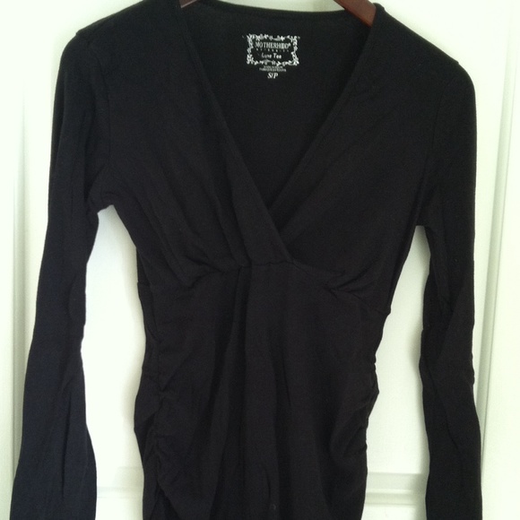 Motherhood Maternity Black Luxe Tee