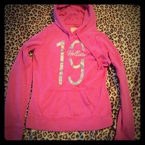 Light Pink sparkly Hollister sweatshirt