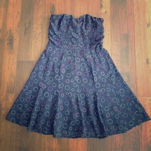 🔴EUC Flirty Navy Dress
