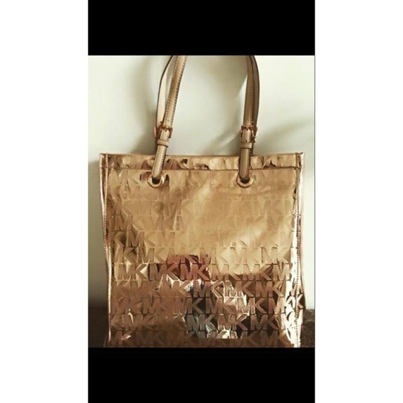 💟bundle💟Michael Kors Rose Gold Jet Set Tote Bag