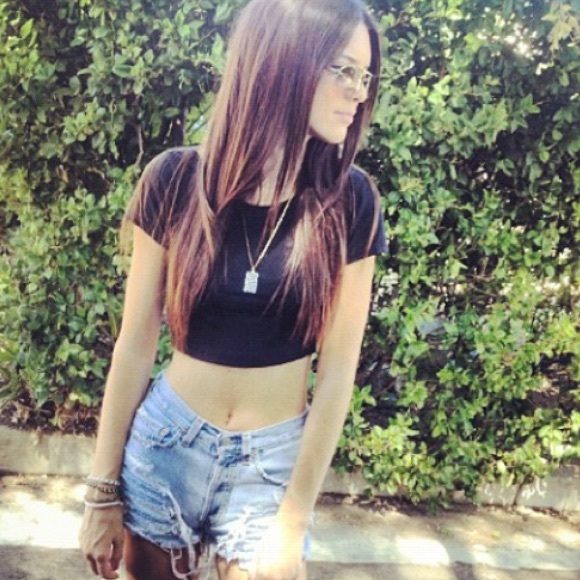 Brandy Melville black GISELLE TOP.