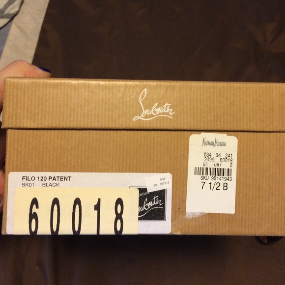 💯 Authentic Christian Louboutin Filo black patent leather pumps - Picture 6 of 9