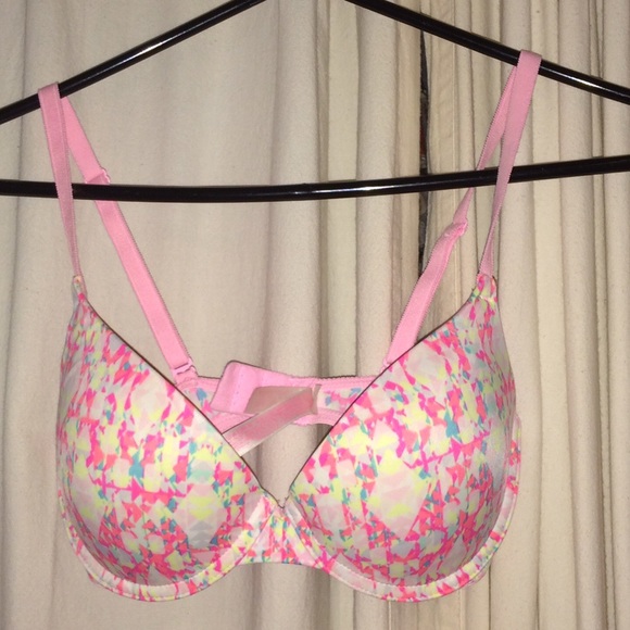 Pink Splatter Art Bra