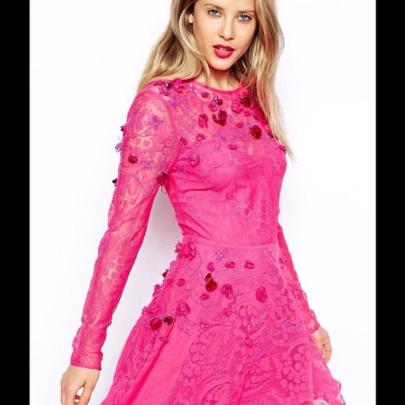 Lace Embellished Dress