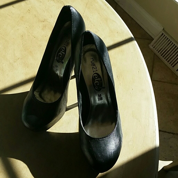 black heels