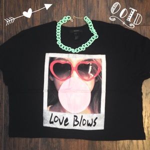 "Love Blows" crop top