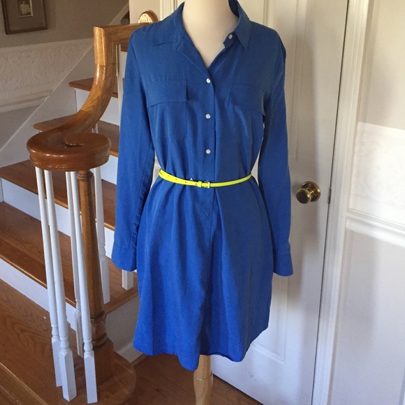 Gap blue shirt dress
