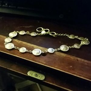 Jones New York Silver Plated Hammered Necklace