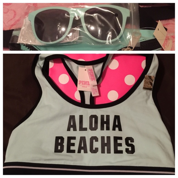 Victoria's Secret Accessories - 🌟Sold🌟Aqua sunglasses and Victoria's Secrets