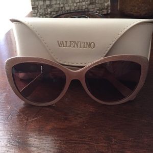Valentino cat eye nude sunglasses