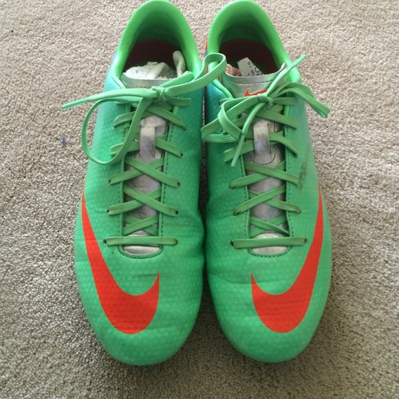 Mercurial soccer cleats green/blue