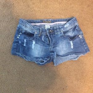 Denim shorts