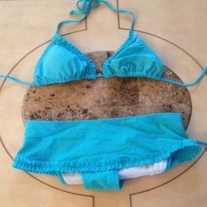 Turquoise swim suit set