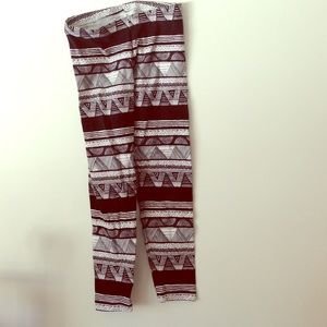 American Apparel Size Small Tribal Print Leggings