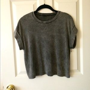 Brandy Melville roll sleeve tee