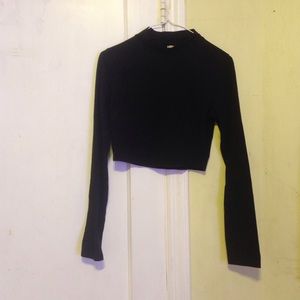 Black crop top