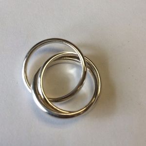 Tiffany and Company trio ring sterling silver