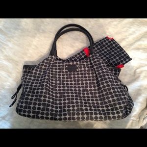 Kate Spade denim print diaper bag