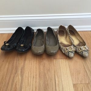 Tory Buch and Kate Spade Flats