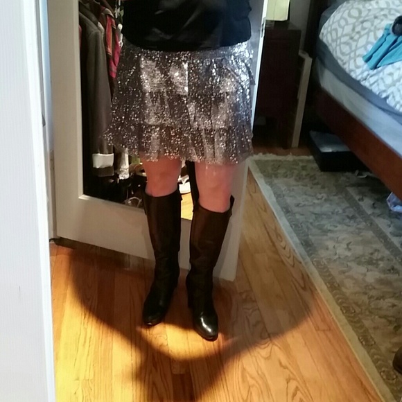 Express sequin miniskirt