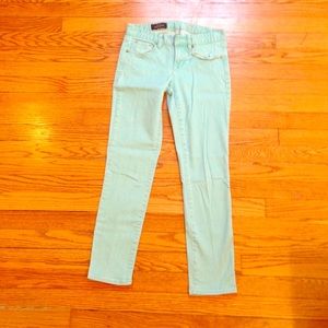 Seafoam Green Ankle Jeans
