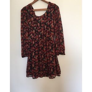 Floral chiffon dress
