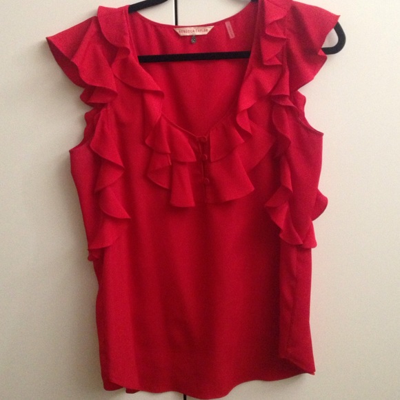 Rebecca Taylor Ruffle Shirt - Picture 2 of 5