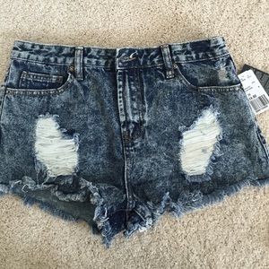 High waisted shorts