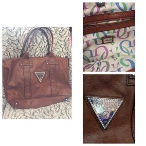 Brown Guess handbag