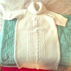 Cream Banana Republic Sweater Dress