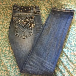 Straight leg Miss Me jeans (size 28)