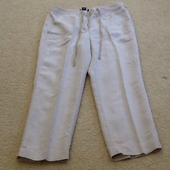 Anne Taylor Linen Capris - Picture 2 of 4