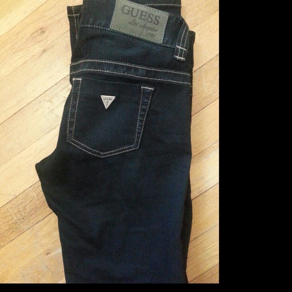 Guess dark jeans.