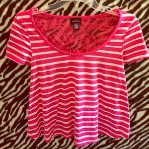 Pink striped dress shirt
