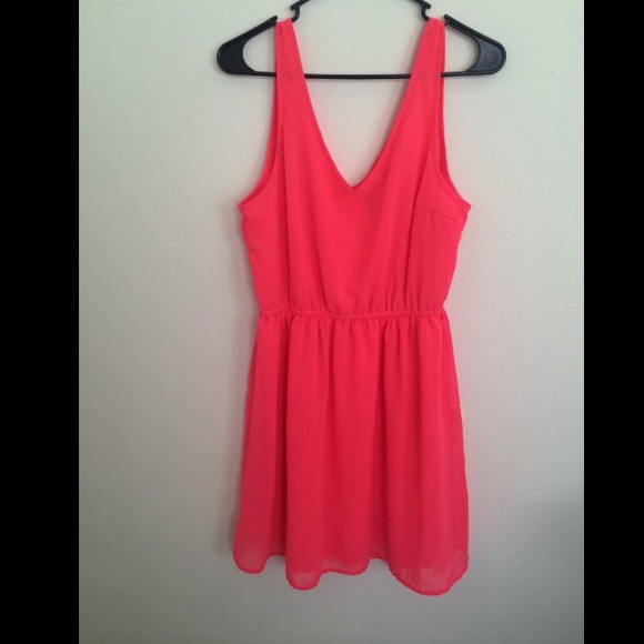 SOLD; Neon pink dress