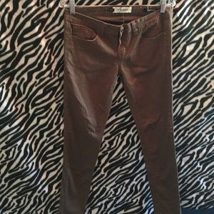 Brown skinny jeans