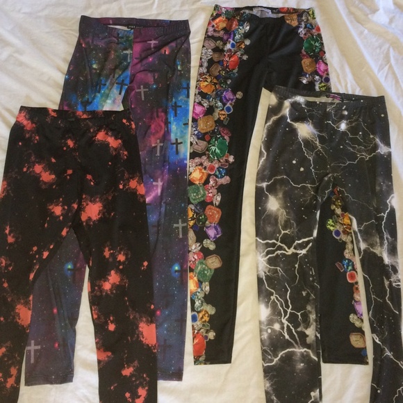 Leggings galaxy leggings cross leggings