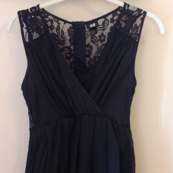 H&M Tulip Lace Black Dress