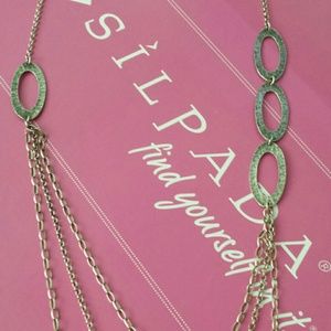 BUNDLE*Triple Strand Necklace/hammered square ring