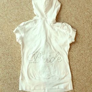 *SOLD* Cute "Bride" hoodie w/ring on front!