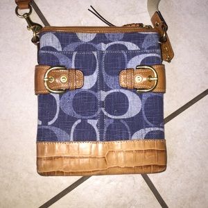 Blue jean coach side purse!