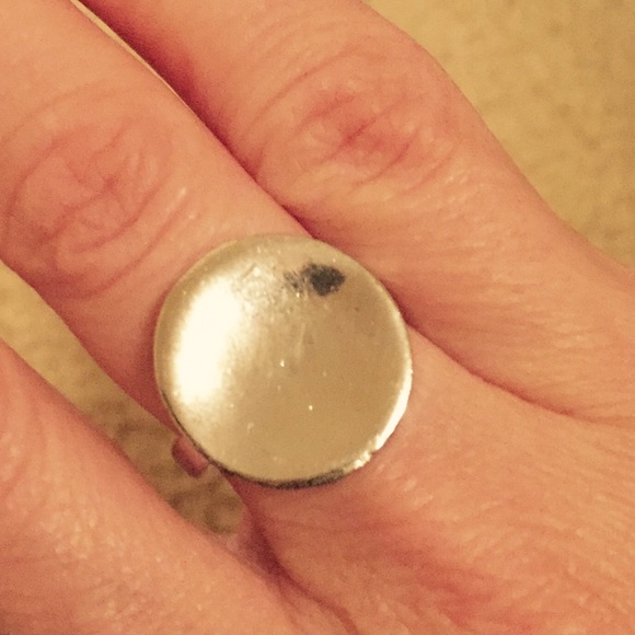 Silver Disk Ring