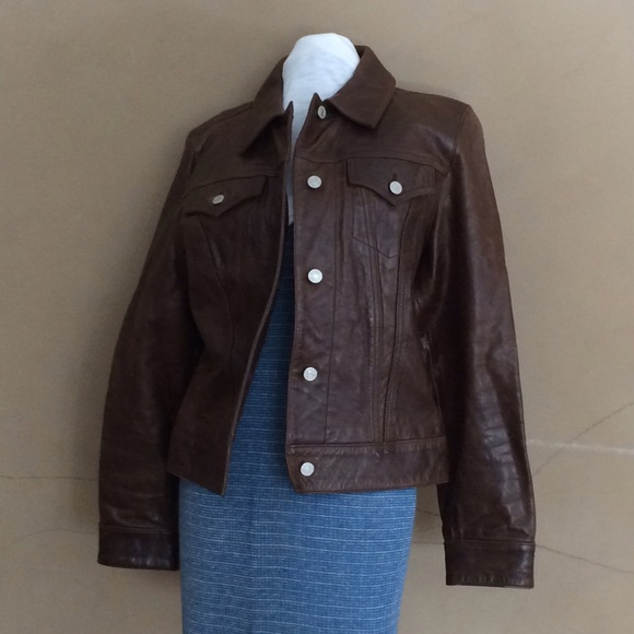 Gap Leather Motorcycle Jacket