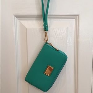 NWOT Tech Wallet/Wristlet in teal