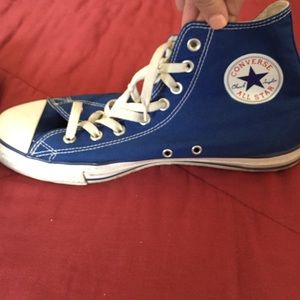 Blue High Top Converse